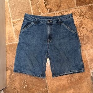 Faded Glory Men's Size 36 Classic Blue Denim Jean Carpenter Shorts